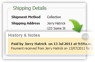 Payment = shipment